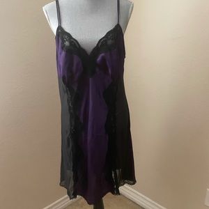 Purple and black Chemise